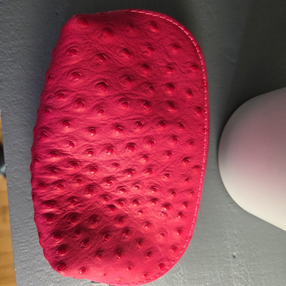 Vibrant Pink Textured Clutch